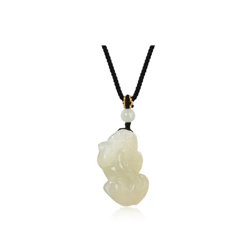 ZENGCAI Pendants Pale Greenish White Jade Unisex