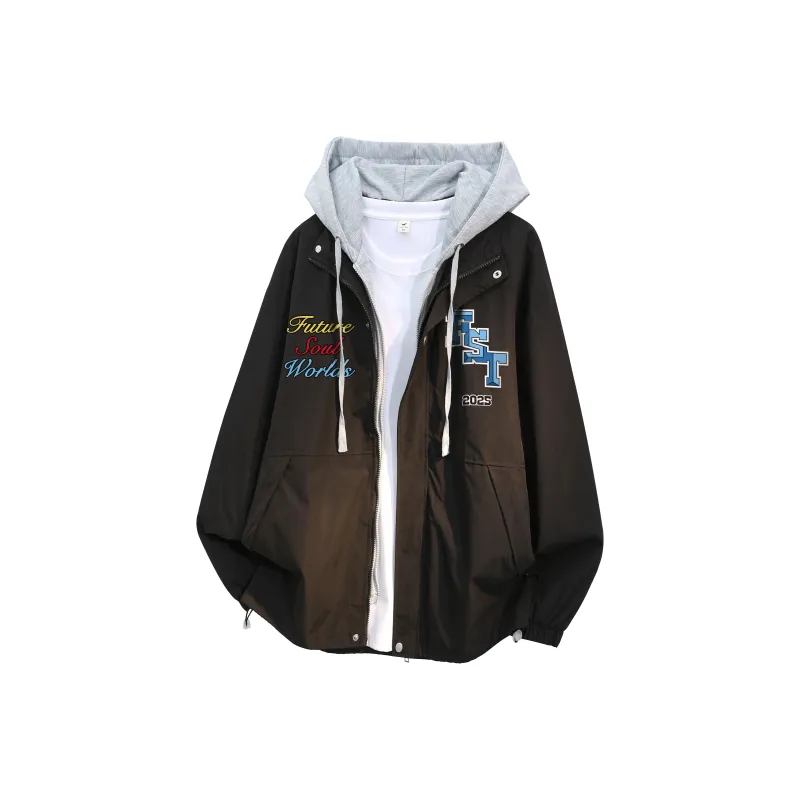 FASTFISH Jackets Coats Unisex Black Gray-0