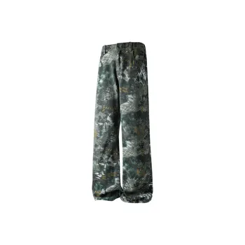 EYEUNDERSTAND Jeans Unisex Green Camouflage