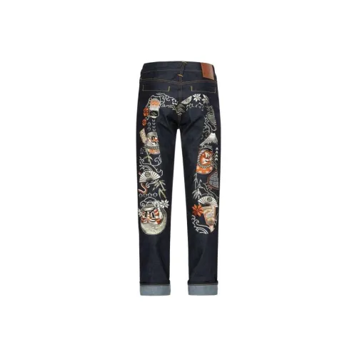 EVISU Jeans Men Denim Blue