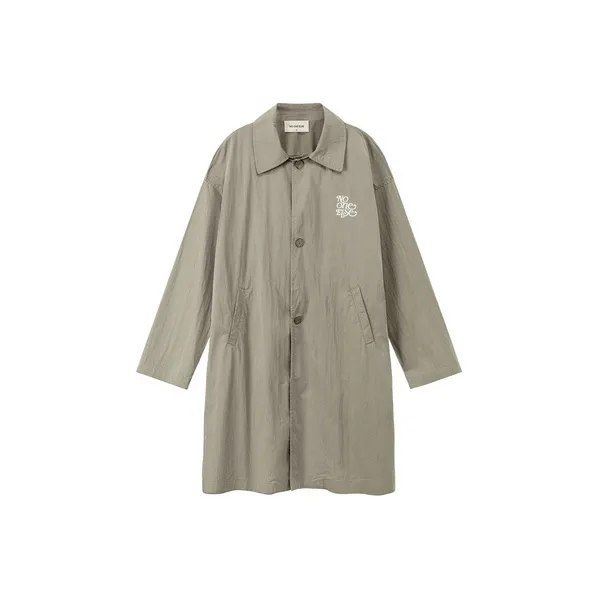 NO ONE ELSE Trench Coat Unisex Army Green-0