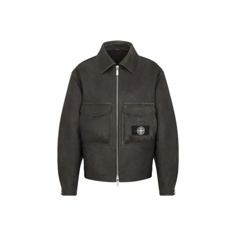 DIOR X Stone Island Napa Lambskin Jacket-0