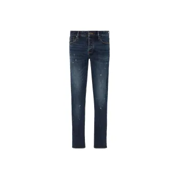 EMPORIO ARMANI Paint splatter Slim cut Jeans