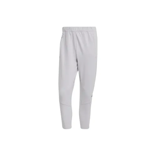 Adidas Knitted Sweatpants Men Light Heather Gray