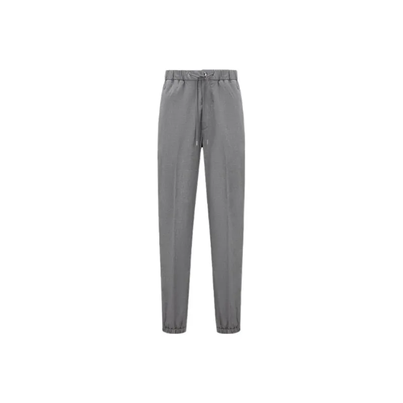 Moncler Knitted Sweatpants Men Gray-0