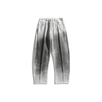 【dme】 Jeans Unisex Gradient White