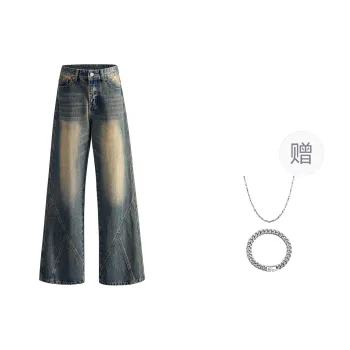 MINEPAIR Jeans Unisex Distressed Color