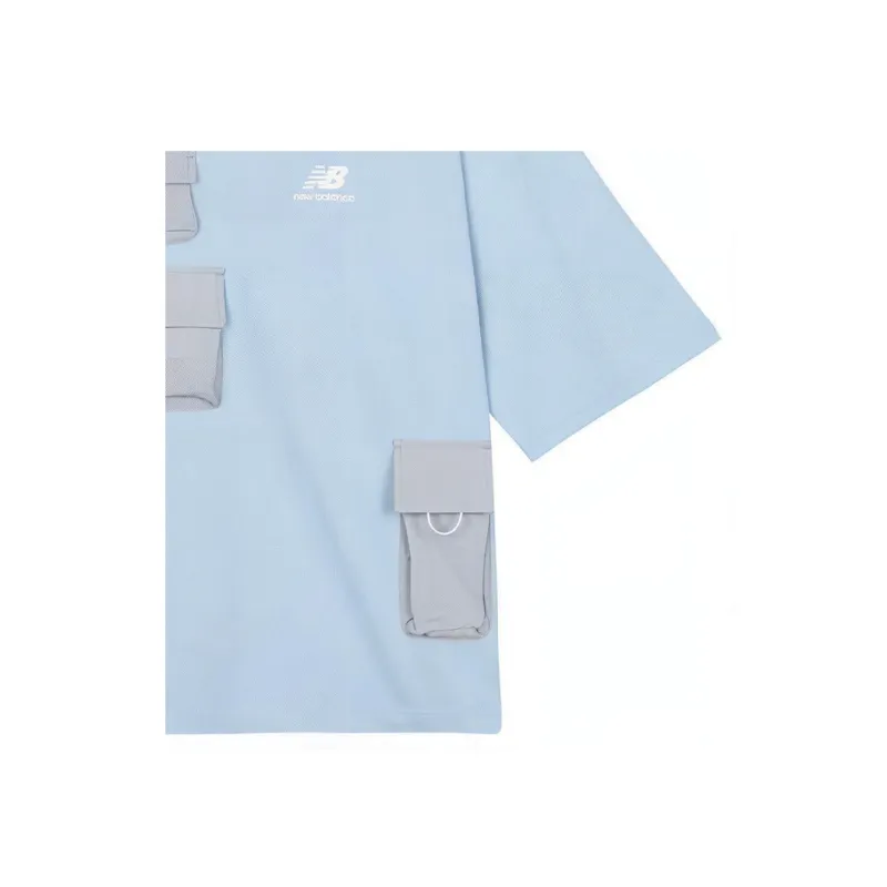 New Balance T Shirts Men Carolina Blue-3