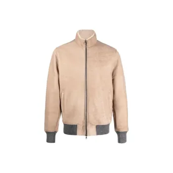 BARBA Zip up Leather Jacket