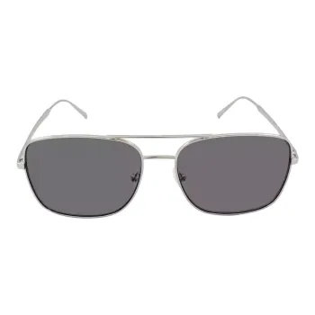 CALVIN KLEIN Metal Aviator Sunglasses Unisex Silver