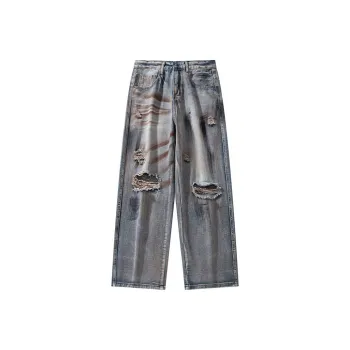 YINLEI Jeans Men's Vintage Blue