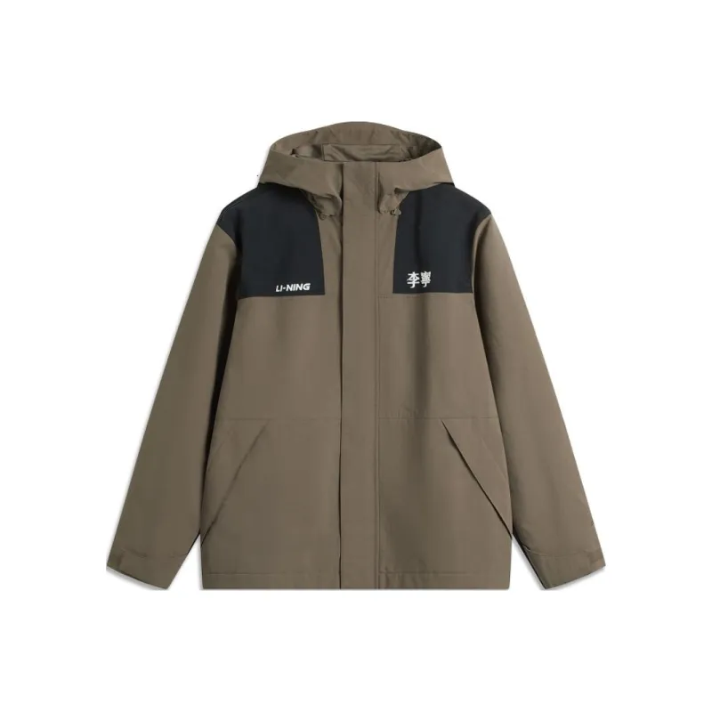 LiNing Lotus Leaf Trench Coat Unisex Teak Brown-0