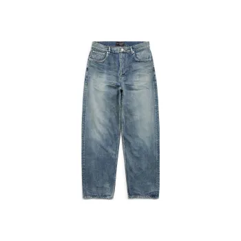 Balenciaga FW23 Jeans Loose Fit Style Unisex Blue