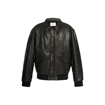 SAINT LAURENT Buttoned Bomber Jacket