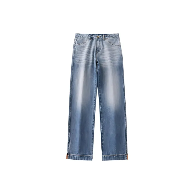 FAIRWHALE Jeans Unisex Blue White-0