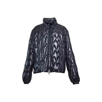 MSGM Quilted Zip Up Padded Jacket