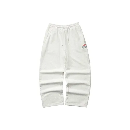 Skechers Colorful Knitted Sports Pants Unisex Light Heather Gray