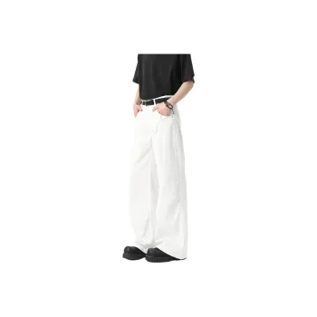 Poshbrain Jeans Unisex White