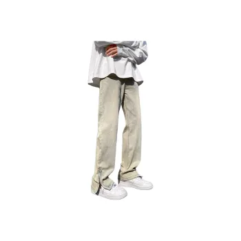 BENGEN Jeans Men Yellow Mud