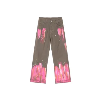 Voguo Relay Loose Fit Straight Fit Jeans Unisex