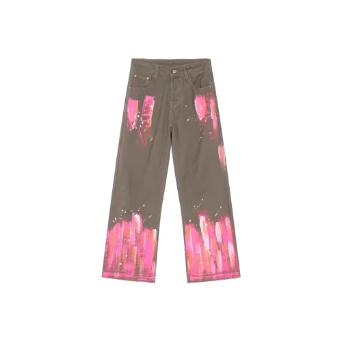 Multi pocket Crane Spray painted Old Functional Tactical Pants