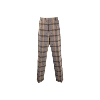 GUCCI Check pattern Wool Trousers