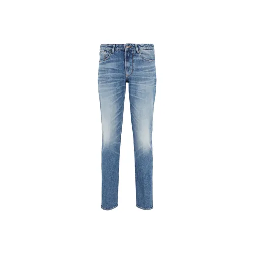 EMPORIO ARMANI J06 Slim fit Jeans In Rinse wash Stretch Denim With Dirty effect Treatment