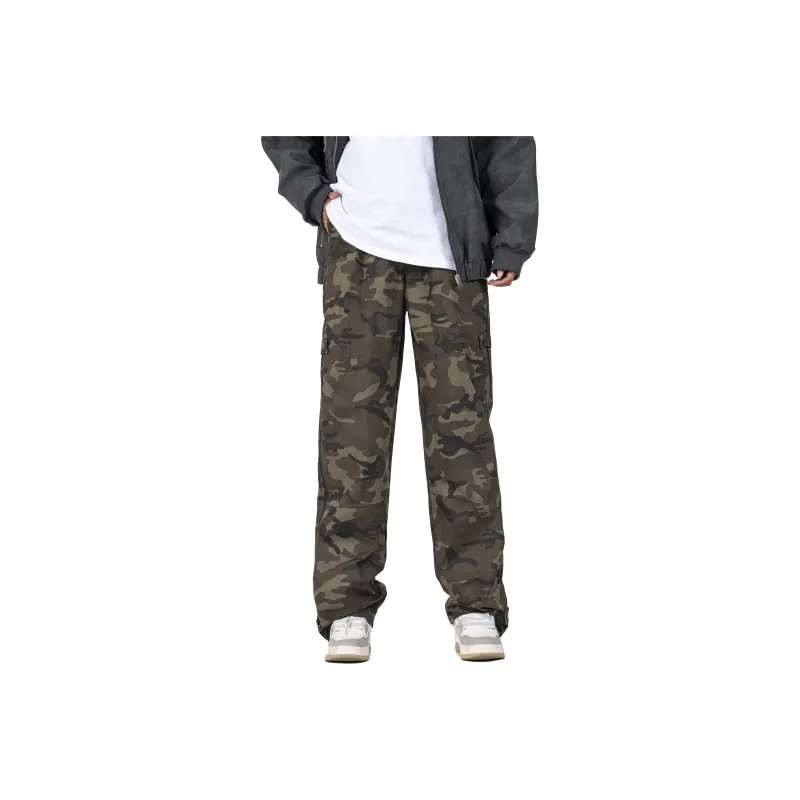 4T Cargo Pants Unisex Army Green Camouflage-0