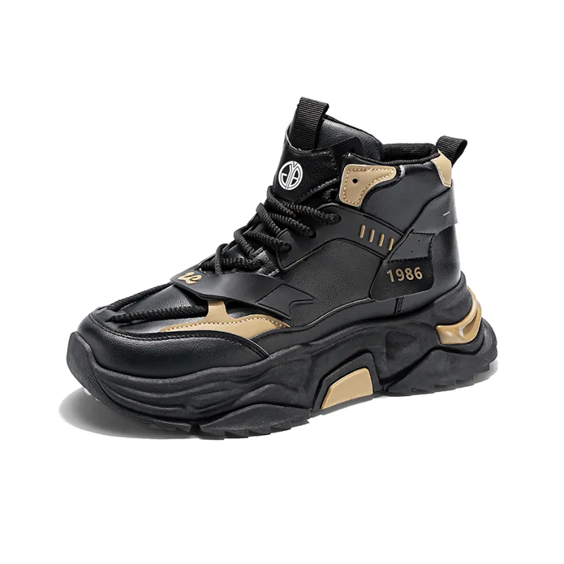 Yi Jiabao Cushioning, Wear Resistant High Top Chunky Sneakers Men's-11
