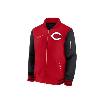 Nike Cincinnati Reds Authentic Collection Dugout Men's Nike Mlb Full Zip Bomber Jacket