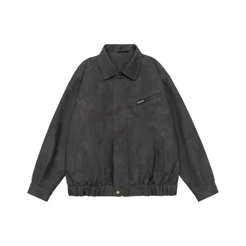 black checked long-sleeved shirt