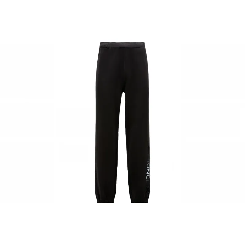 Moncler Knitted Sweatpants Men Black-0