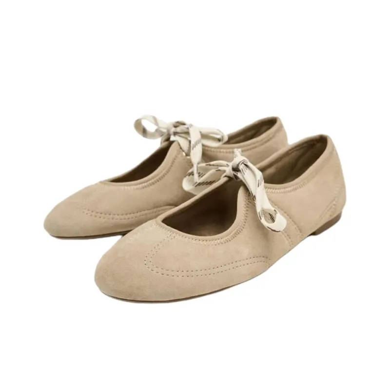ZARA Casual Single Shoes Women's Brown-2