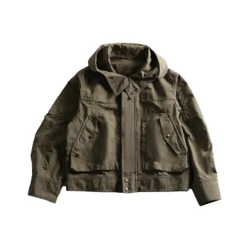 DRIES VAN NOTEN Hooded Army Zip Up Jacket