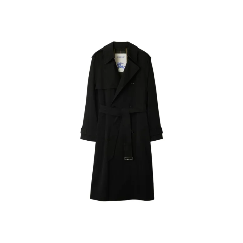 Burberry Trench Coats Men Black-0
