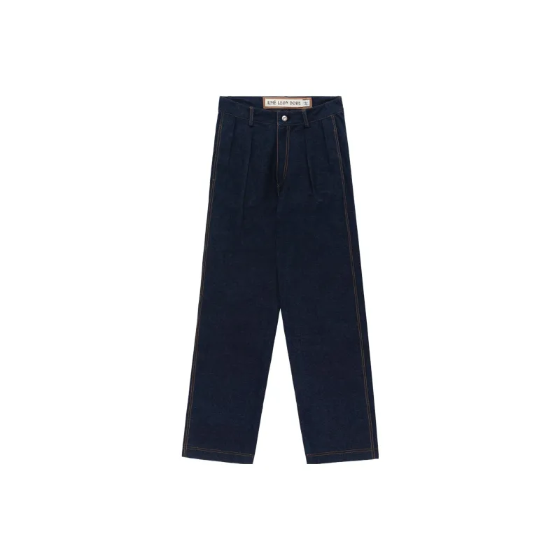AIME LEON DORE x Franck Pellegrino Jeans Unisex Dark Blue-0