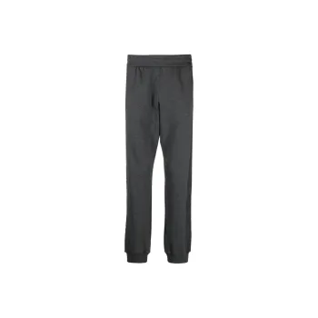 VERSACE Logo Embroidered Tapered Leg Track Pants