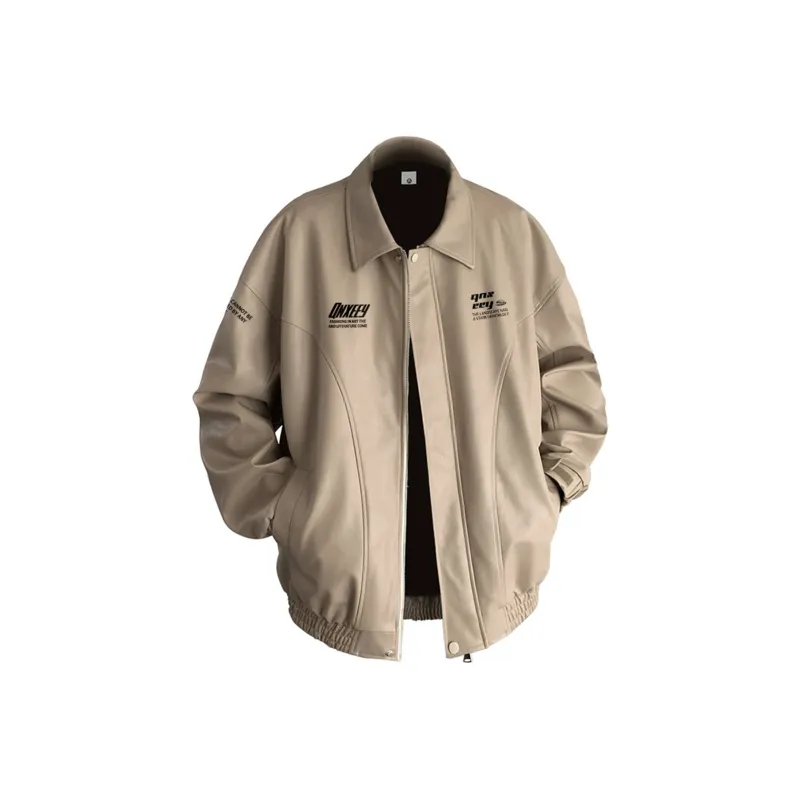 Qnxeey Leather Jackets Unisex-6
