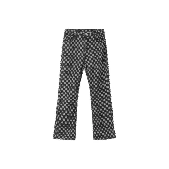 XINYINSU FW24 Jeans Unisex Black Gray Color