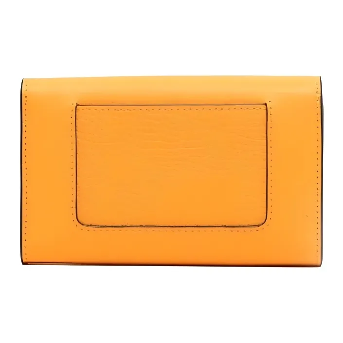 Mulberry Darley Cow Leather Wallet Medium Size Women's Yellow-1