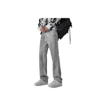 TONYKRZ Jeans Unisex White Gray