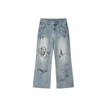 LOVE ME LATER Jeans Unisex Light Denim Blue