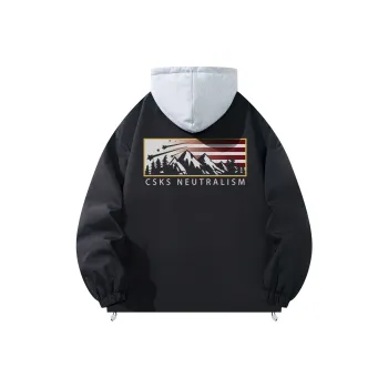 CSKS Jackets Coats Unisex Black Gray