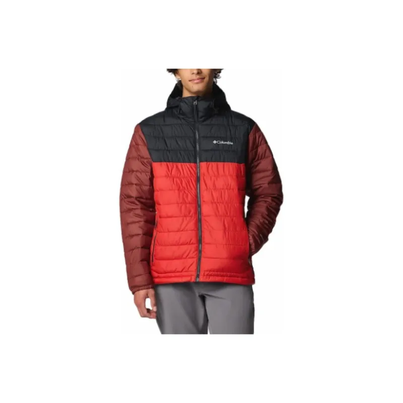 Columbia Powder Lite 2 Mens Red Hooded Jacket Jackets Coats Men's Sail Red-0