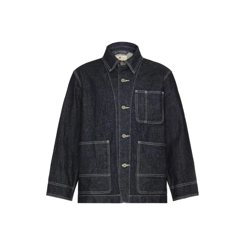 Snow Peak Jackets & Coats Men's Indigo-0
