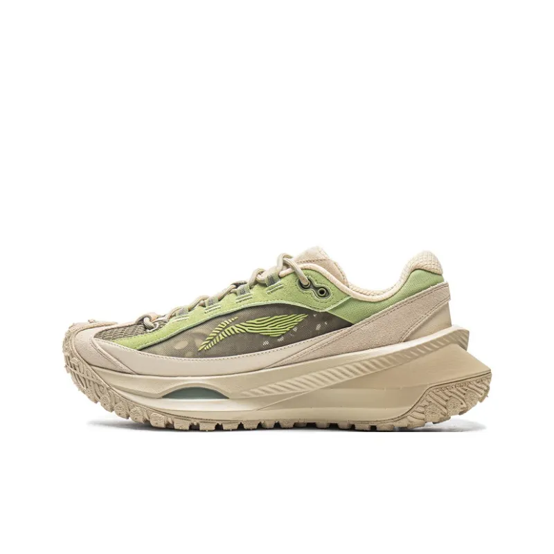 LiNing Travel Hero CRC Abrasion Resistant Slip Resistant Low Top Casual Shoes Unisex Matcha-0