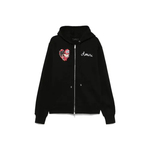 AMIRI Jazz Wolf Zip Up Hoodie