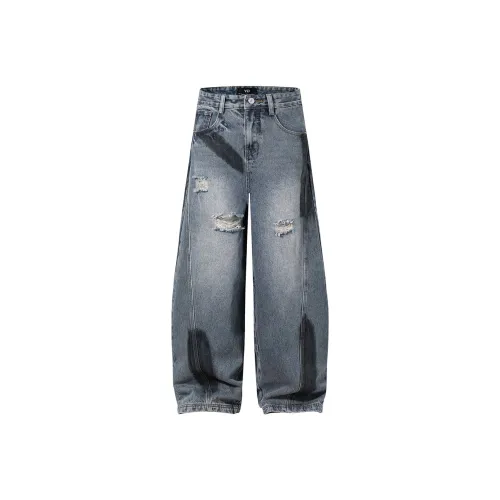 MIIOW Jeans Unisex Color Blocking