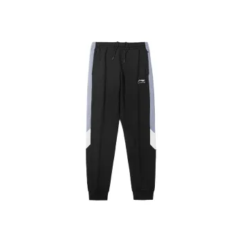 LiNing Knitted Sports Pants Men's Black Blue