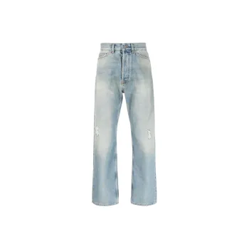PALM ANGELS Distressed Loose Fit Jeans